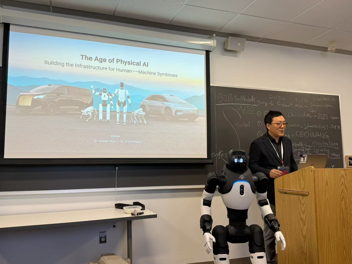 Faraday Future AI-Robotics Co-CEO Chris Chen Attends World Speakers Series at Harvard University, Showcases FF EAI Robot